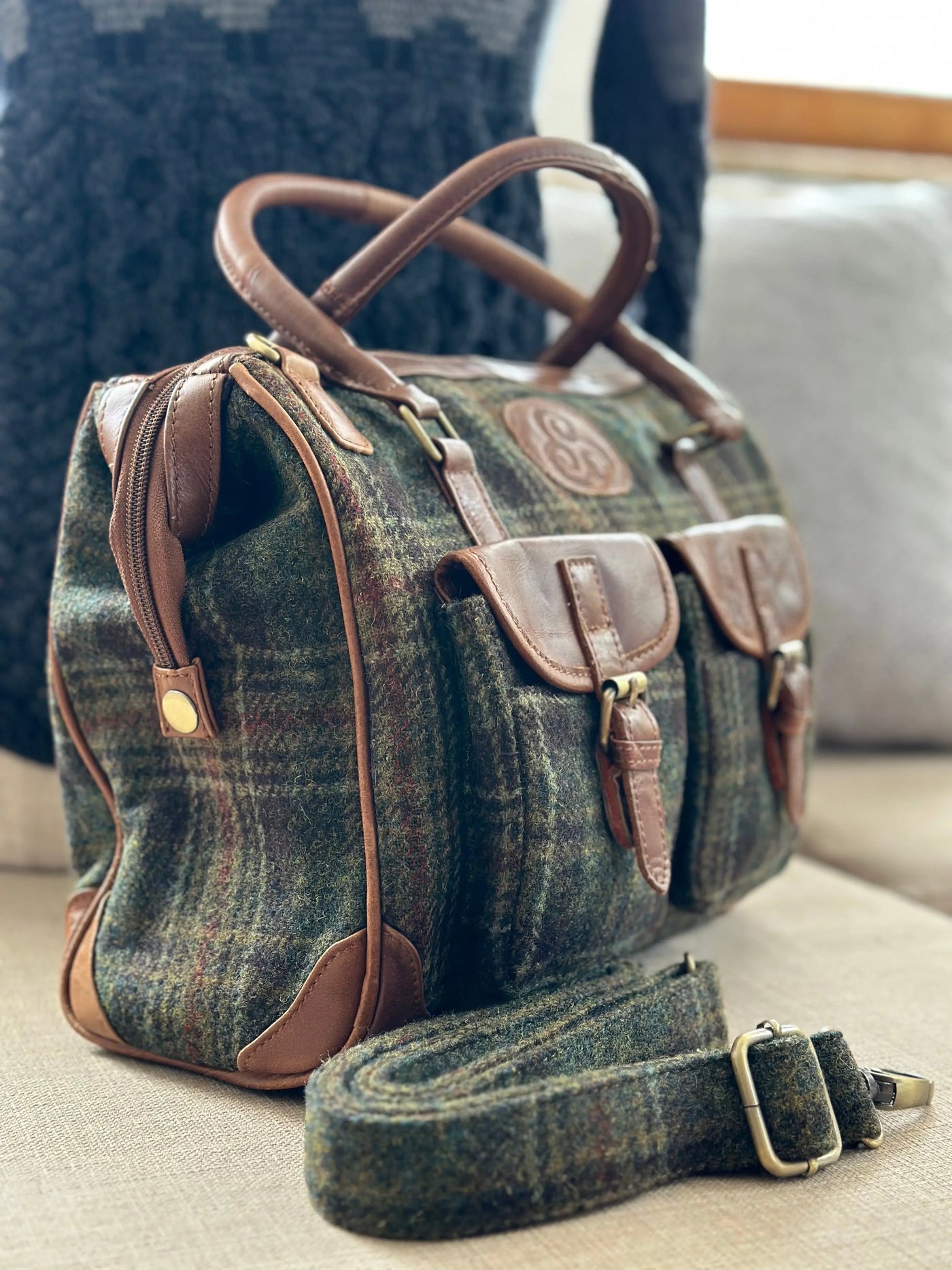 Cork Weekender Reisetasche Tweed und Leder