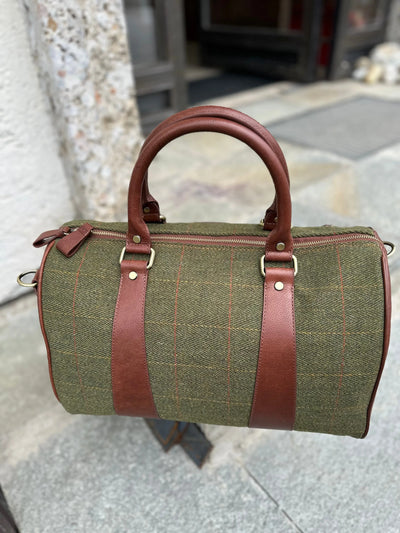 Weekender mit Tweed im Fischgrätenmuster