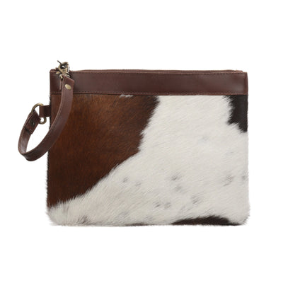 Streif Fur and Leather Pouch large