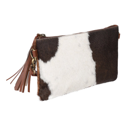 Kitz Fur and Leather Pouch small