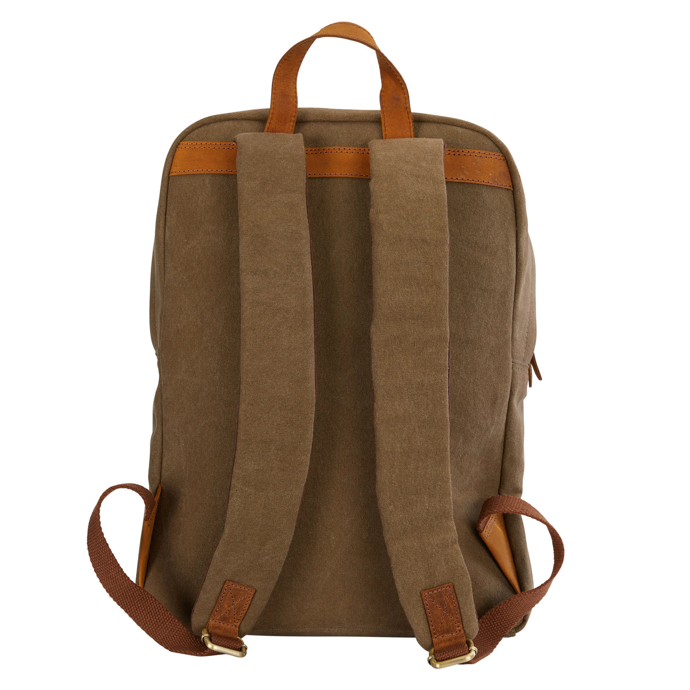 Noricum Canvas and Leather Rucksack in Khaki or Brown