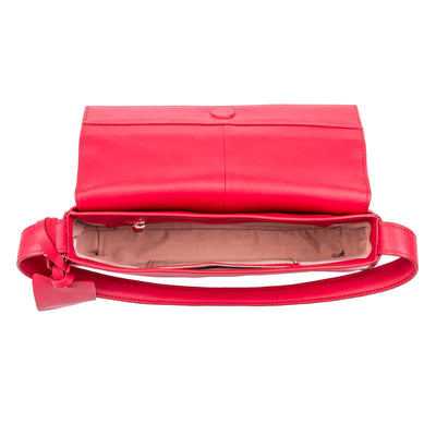 Marylebone Baguette Handbag Cherry Pink