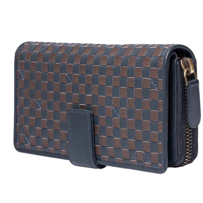 Stefanie supple leather wallet bi-color