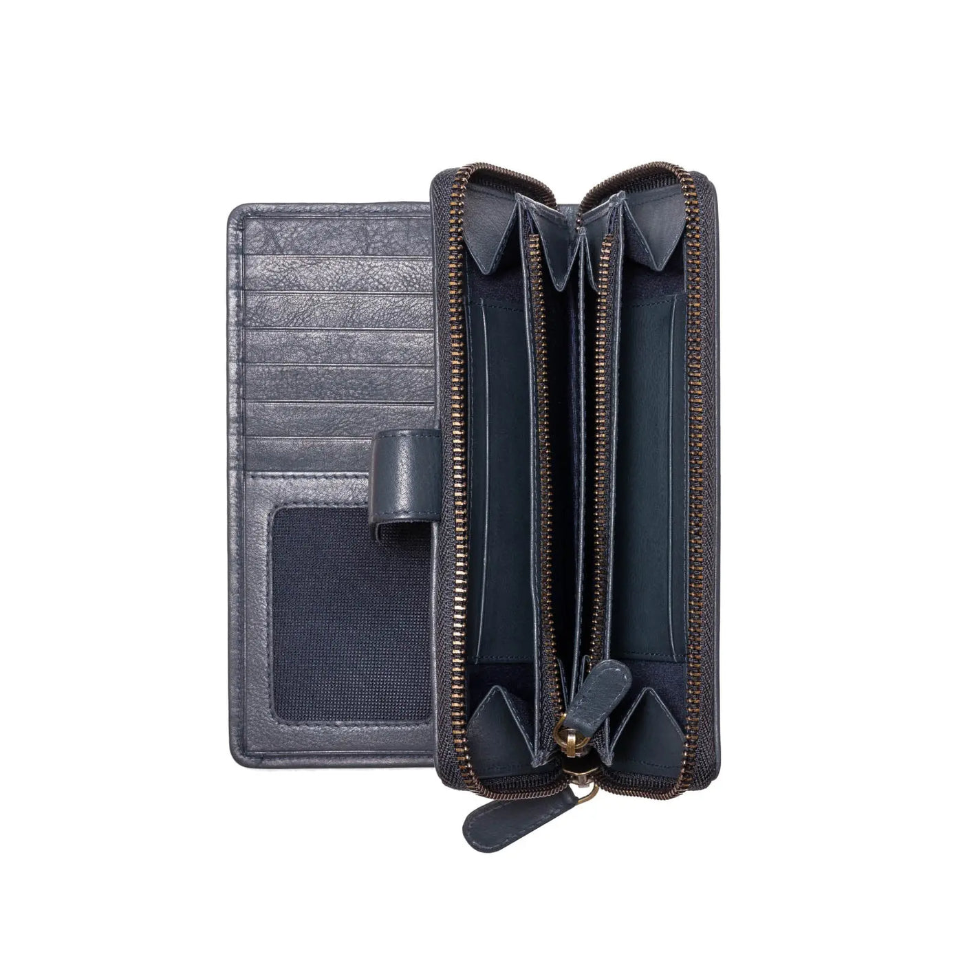Stefanie supple leather wallet bi-color
