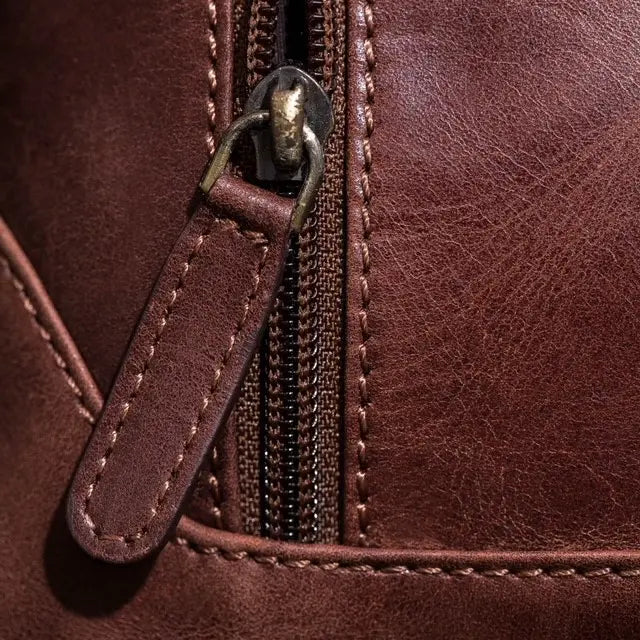Camera Shoulder Bag Vintage Look Natural Leather | Sixth Edition Vienna